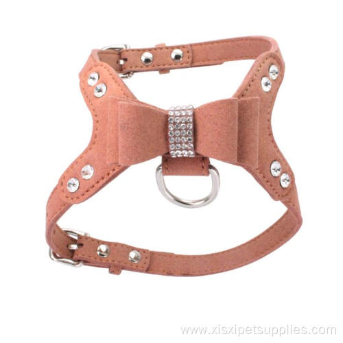 New style multicolor fashion bowknot dog harness